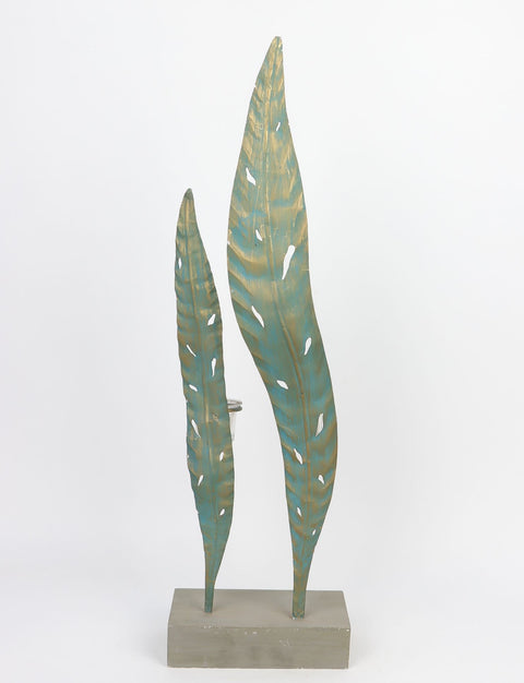 Décor feuille de métal 8''x6''x26.5''