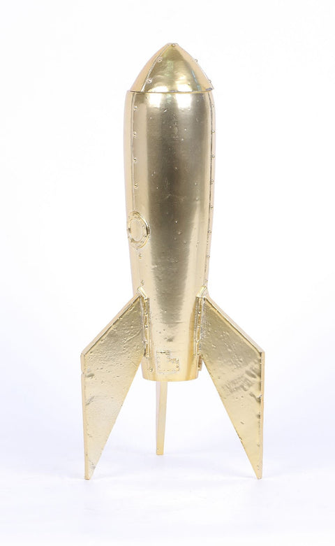 3.5X3X8"Resin rocket table décor