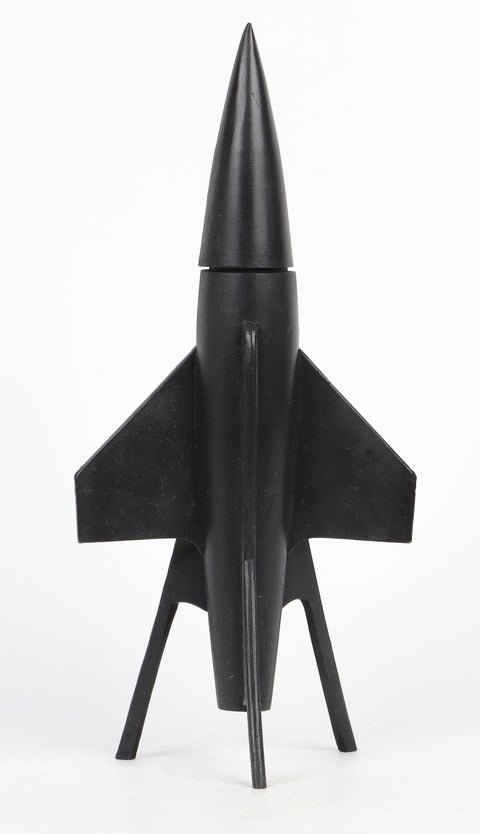 5.25X3.25X11.5"Resin rocket table décor