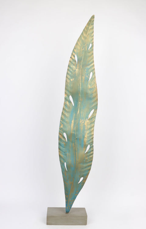 8.25''x4.125''x42'' Metal leaf décor
