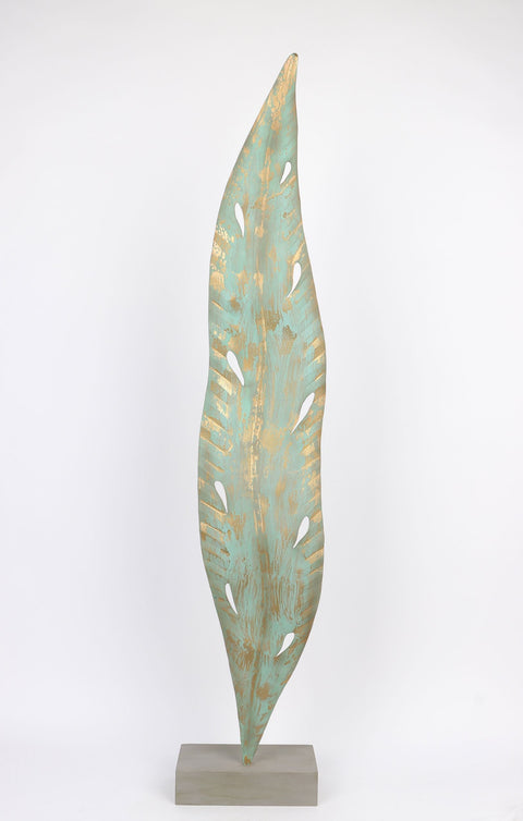 8.25''x4.125''x42'' Metal leaf décor