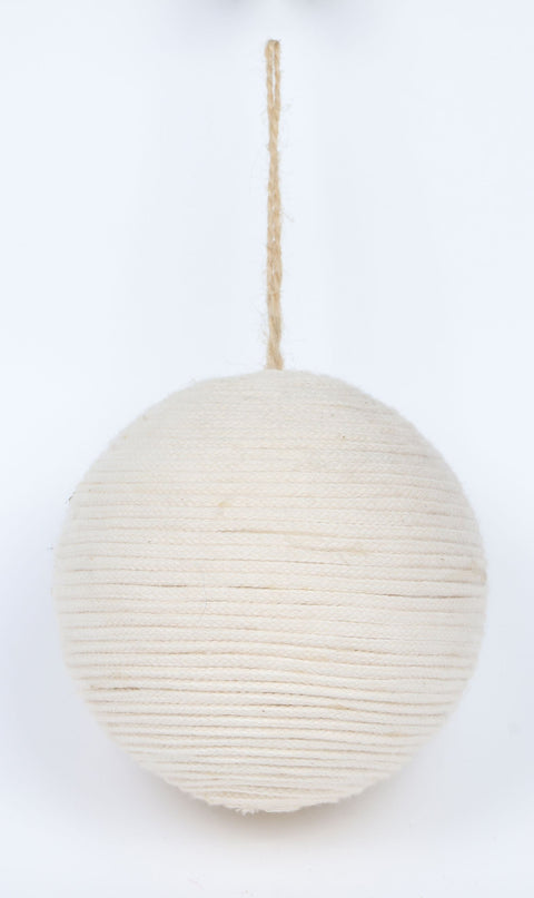 4"White Color Ball Orn