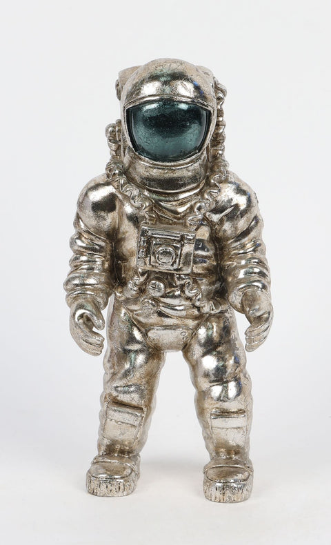 DÉCOR DE TABLE ASTRONAUTE ARGENT 4.75''X4.75''X10''