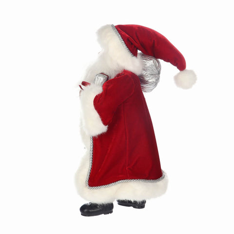 11*7*16.5'' CHRISTMAS SANTA WITH GIFTS DÉCOR