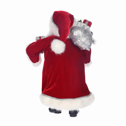 11*7*16.5'' CHRISTMAS SANTA WITH GIFTS DÉCOR