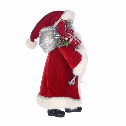 11*7*16.5'' CHRISTMAS SANTA WITH GIFTS DÉCOR