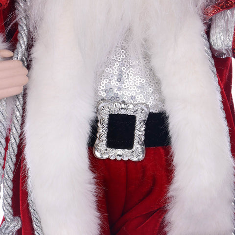 11*7*16.5'' CHRISTMAS SANTA WITH GIFTS DÉCOR