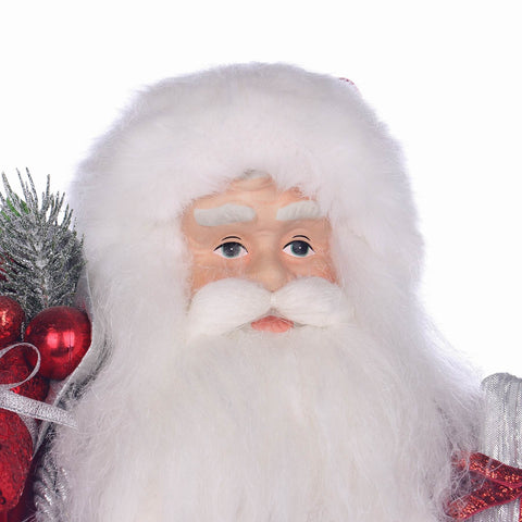 11*7*16.5'' CHRISTMAS SANTA WITH GIFTS DÉCOR