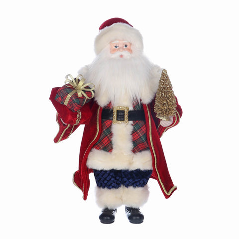 11*7*18'' CHRISTMAS SANTA WITH GIFTS DÉCOR