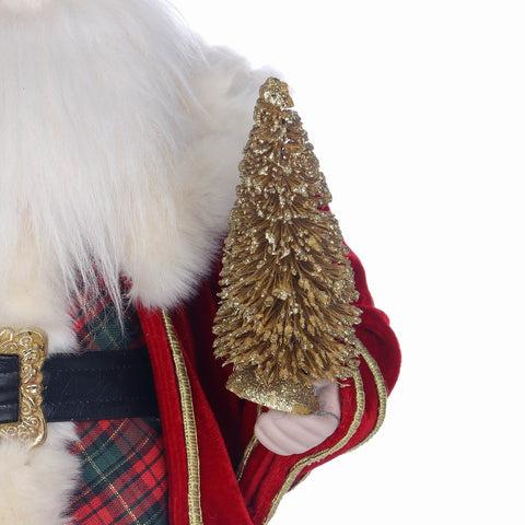 11*7*18'' CHRISTMAS SANTA WITH GIFTS DÉCOR
