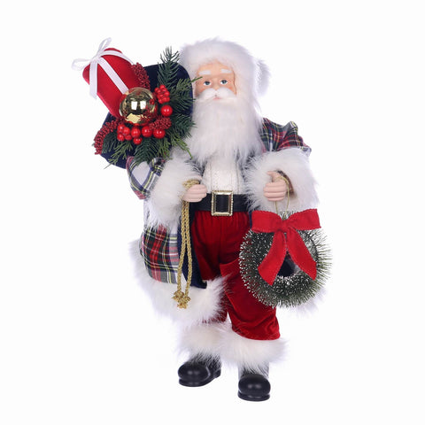 11*9*18'' CHRISTMAS STANDING SANTA DÉCOR