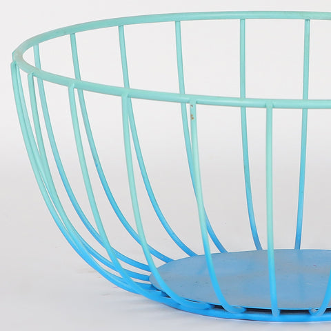 9*9*4''Blue Metal Basket