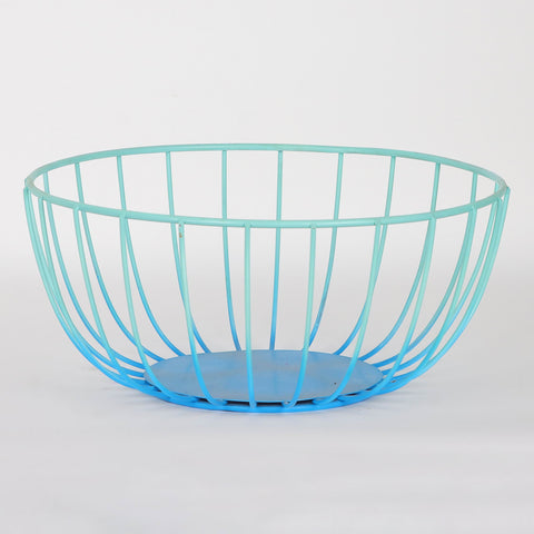 9*9*4''Blue Metal Basket