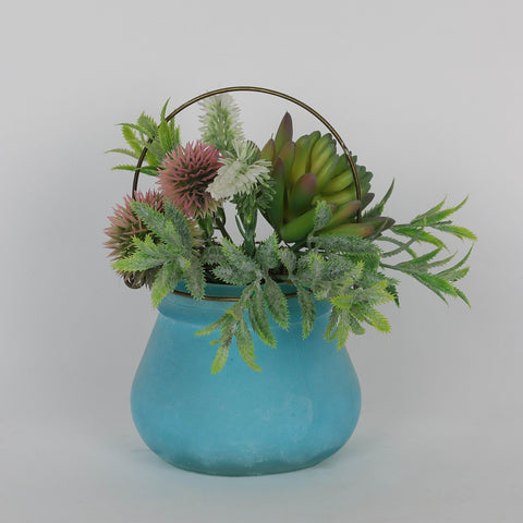 5.5''*5.5''*6.25'' Succulent Greenery Hanging Décor