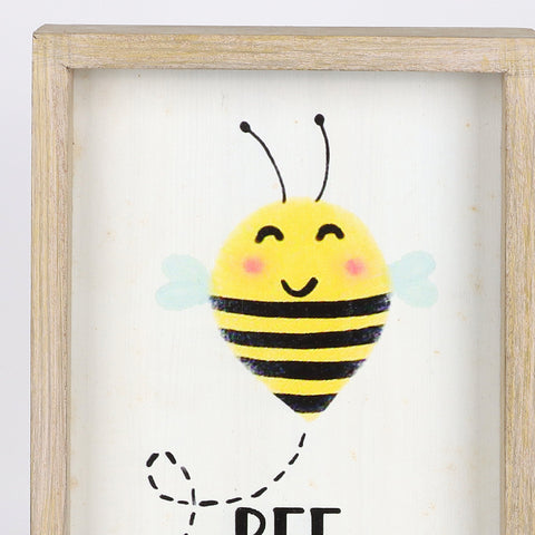 6.5*2*10.5''. "Bee Happy" Wall Décor