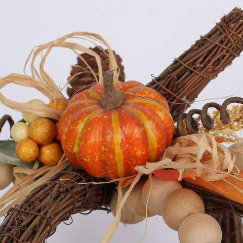 11.5IN FALL PUMPKIN FLORAL DÉCOR