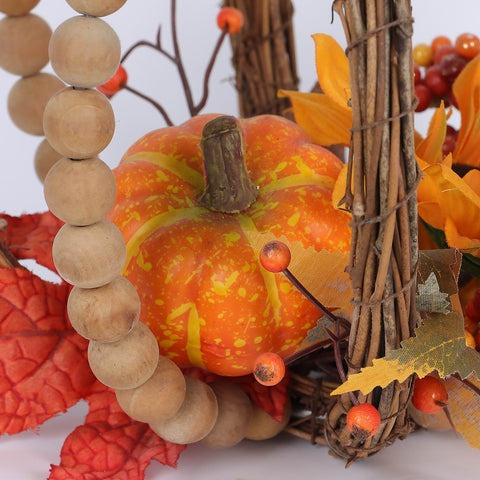 11IN FALL PUMPKIN FLORAL DÉCOR