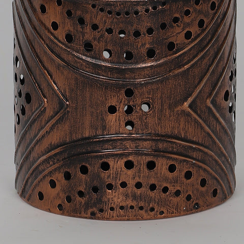 4*5.5‘’Dark Brown Metal Basket Décor