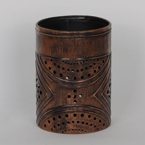 4*5.5‘’Dark Brown Metal Basket Décor