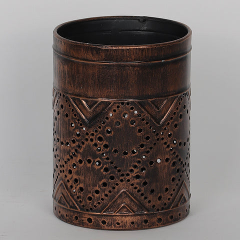 4*5.5‘’Dark Brown Metal Basket Décor