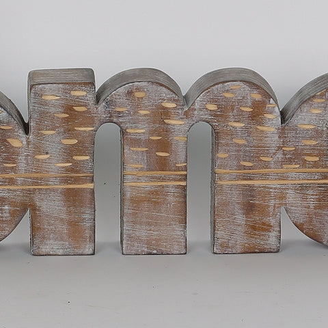 14*1*5.125''. "Home" Table Décor