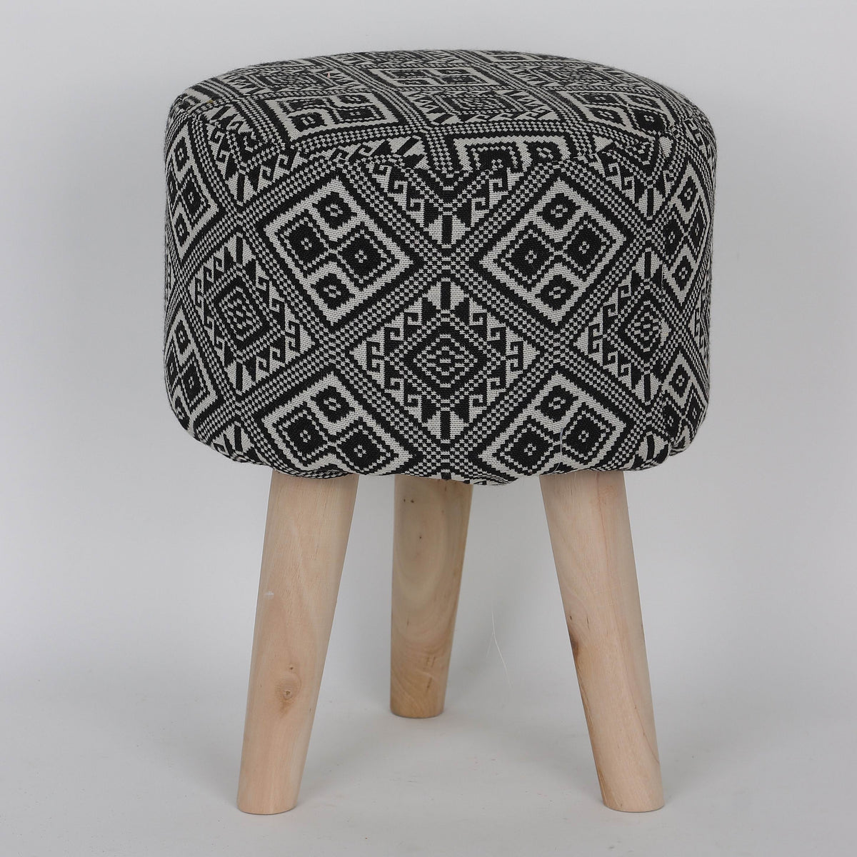 9.5*9.5*13''Cloth Stool With . Stool Leg Décor – Season2Season