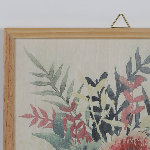 12.75*0.375*16.75''. Frame With Flowers Wall Décor