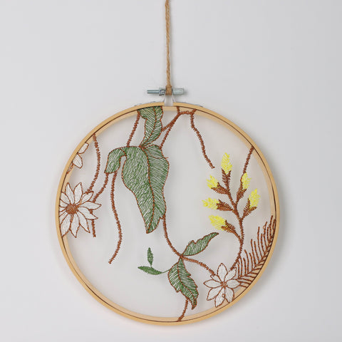 7.875*0.375*8.375''Bamboo Hoop Wall Décor