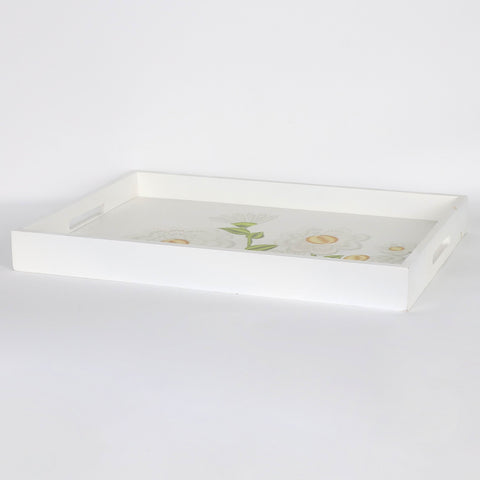 16.5*1.75*11.75''White Tray Décor