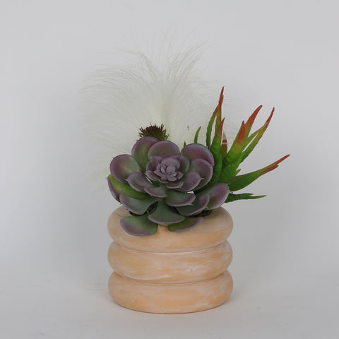 6*4*6''Simulated Succulent  Plant Pot Décor
