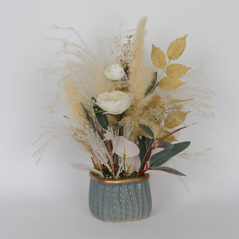 8*8*16''Simulated Mixed Flower  Plant Pot Décor