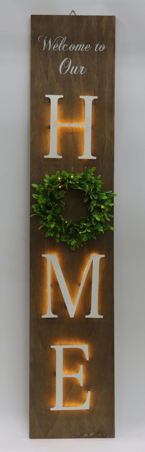 11*4*58 In Wood Door Sign