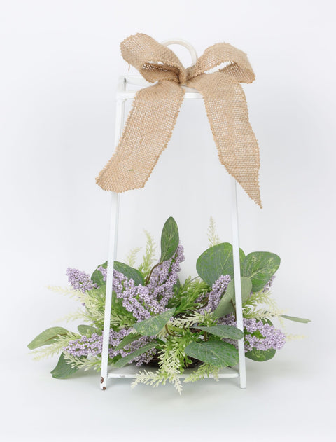 5.75*5.75*13.75 In Metal W/Floral Lantern