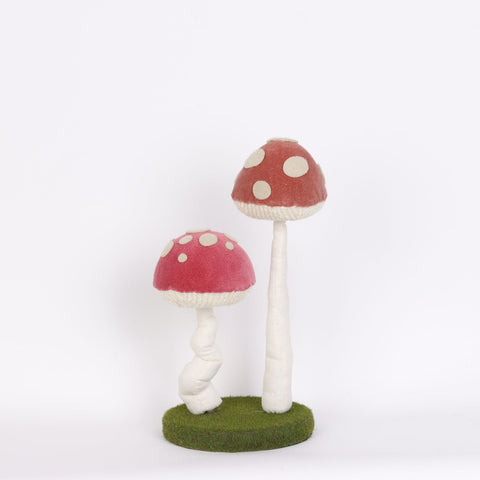 7.5*6.5*13" 2Ct. Mushroom Décor