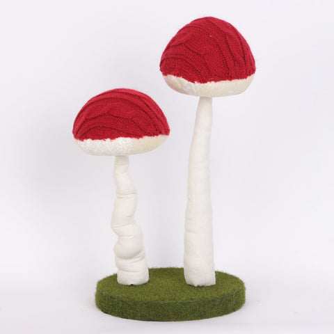 8*6.5*12.5" 2Ct. Mushroom Décor