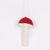Mushroom Hanging Ornament-Knitted Red