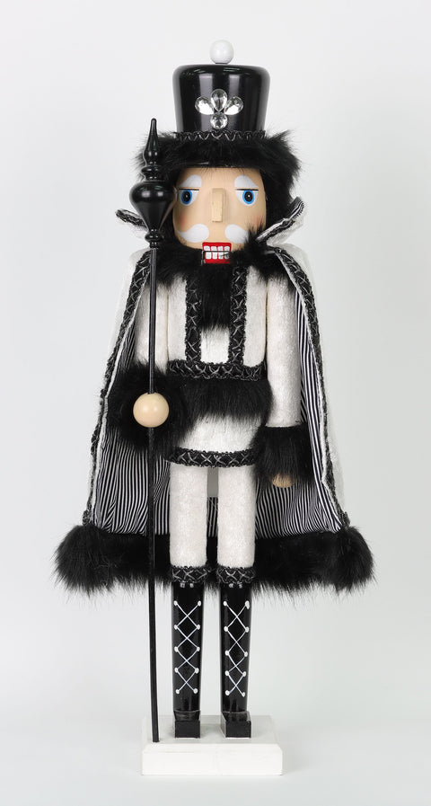 24 Inch Black Wooden Nutcracker