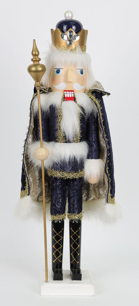 24 Inch Black Wooden Nutcracker