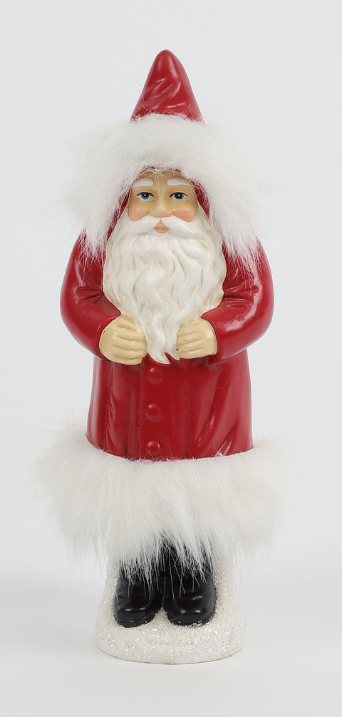 11.5" Red & White Classic Santa Claus Figure