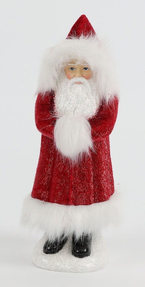12" Red & White Classic Santa Claus Figure