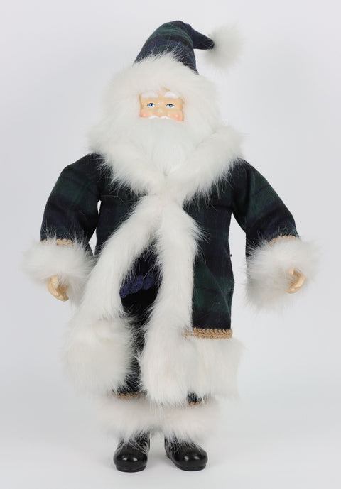 9 X 7 X 18"H Fabric Standing Santa