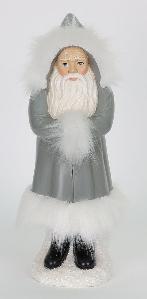 11.5" Silver & White Santa Claus