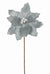 11 X 11 X 26"H Fabric Silver Poinsettia Pick