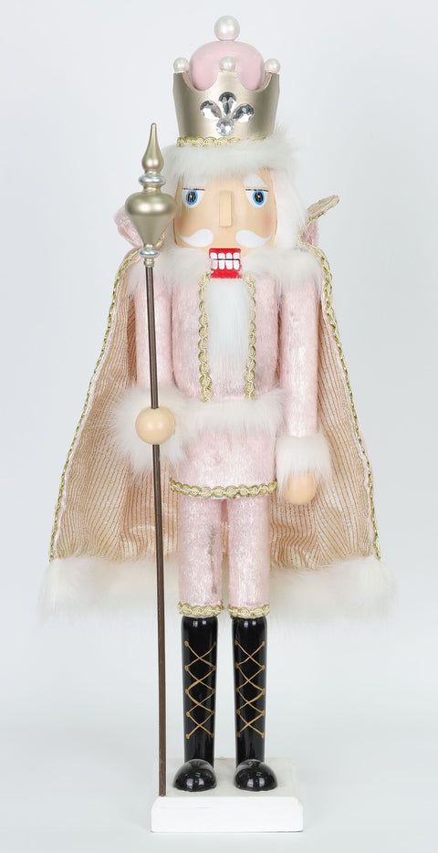 24 Inch Pink Wooden Nutcracker