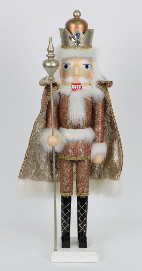 24 Inch Gold Wooden Nutcracker