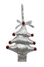 4 X 1.25 X 5.25"H Sliver Metallics Tree Ornament