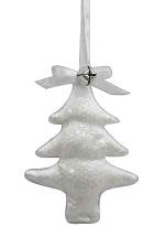 4 X 1.25 X 5.25"H Sliver Metallics Tree Ornament