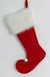 19" Red/White Fabric Stocking Ornament
