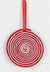 3.25 X 0.5"H Red/White Fabric Lollipop Ornament