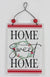 3.25 X 5 "H Wooden "Home Sweet Home" Wall Sign Ornament